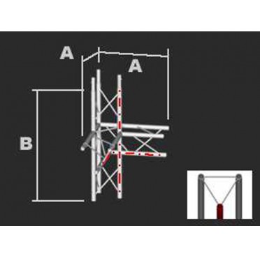T100 3-PUNKT ECKE 4-WEG LINKS