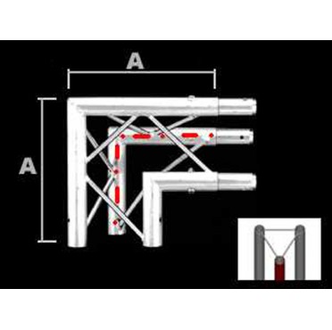 T200 3-PUNKT ECKE 2-WEG 90°